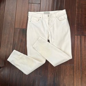 Everlane Skinny White Ankle Mid-Rise Jeans